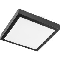 Stropní svítidlo LED Plafond 2x E27 s mikrovlnným senzorem SOLEN square black