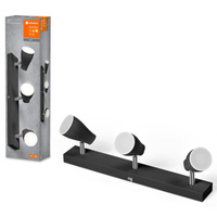 LED bodové nastavitelné stropní svítidlo 12,9W 630lm 3000K teplá černá bodová Ledvance