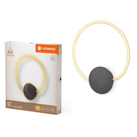 LED nástěnné stropní svítidlo Povrchová montáž svítidla 10W 800lm CCT Dekorativní šedá černá Aura Ledvance