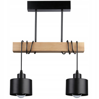 Masterled Stropní svítidlo 2x E27 Černohnědá závěsná lampa Elza