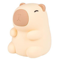 LED dětské dekorativní noční světlo Capybara 2,5W 18lm 3000K teplá bílá RGB 360° Brown Masterled