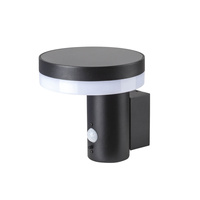 Solární zahradní lampa Venkovní nástěnná lampa 6W 350lm 4000K Neutrální IP44 Černá Solaris Kobi