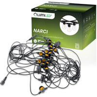 Venkovní řetěz 20m, 20x E27 NARCI LUMILED