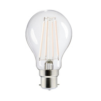 LED žárovka B22 Edison A60 7W = 60W 806lm 2700K Warm Dimmable Transparent XLEDIMW Filament Kanlux