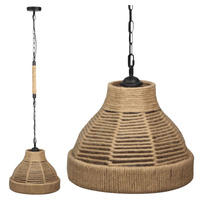 Stropní závěsné svítidlo E27 béžová černá Avera Sanico Goldlux