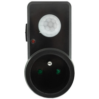 PIR pohybový a soumrakový senzor pro 120° zásuvku 9m Indoor Black