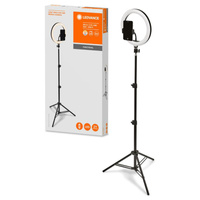 Mobilní LED kruhová stojací lampa pro selfie 6W 250lm CCT 26cm Bluetooth LEDVANCE + dálkové ovládání
