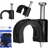 FLOP CLIP Držák kabelu 6mm Černý 100ks PAWBOL