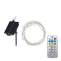 Solární venkovní LED zahradní řetěz 3000K Warm se soumrakovým senzorem IP44 Sanico Goldlux