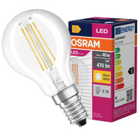 E14 P45 LED žárovka 4W = 40W 470lm 2700K Teplá bílá 320° OSRAM Value Filament