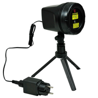 Vánoční laserový projektor 5 funkcí IP44 + napájecí zdroj Sanico Goldlux