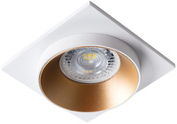 LED GU5.3 GU10 Square White Gold Simen Kanlux Halogenové bodové svítidlo pro zápustnou montáž