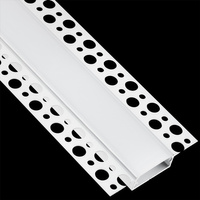 Podhledový Architektonický Hliníkový XL Profil Typ P pro LED do Sádrokartonových Desek, 2m + Mléčná Krytka LUMILED