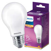 LED žárovka E27 A60 8.5W = 75W 1055lm 2700K Teplá bílá Filament Milky PHILIPS