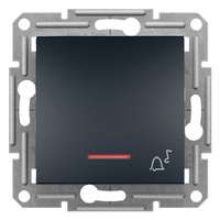 SCHNEIDER ASFORA zapuštěné zvonkové tlačítko s podsvícením bez rámečku