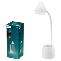 HAT LED stolní stolní lampa 4.5W CCT stmívatelná USB bílá PHILIPS