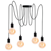 5x E27 Závěsná stropní lampa, Pavouk ARANE LUMILED