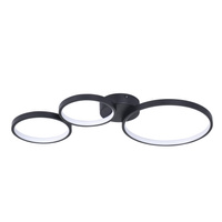 Stropní svítidlo LED 33W 5200lm 4000K neutrální černá Flamenco Sanico Goldlux