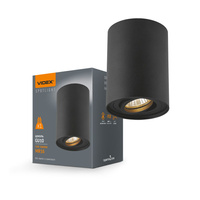 HALOGEN SPOT svítidlo pro povrchovou montáž 1x GU10 Moving Black Videx