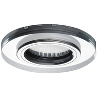 Halogenová bodová LED GU10 20W 30lm modrá zapuštěná kulatá stříbrná Soren Kanlux