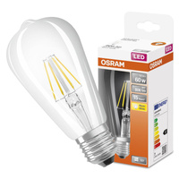 LED žárovka E27 ST64 6,5W = 60W 806lm 2700K Warm 300° Filament OSRAM