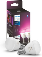 2PAK LED žárovka E14 P45 5,1W CCT RGB PHILIPS HUE White & COLOR Ambiance Bluetooth Zigbee