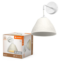 Dekorativní nástěnné svítidlo Nástěnná povrchová montáž E14 bílá Dekor Ledvance