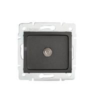 Ekvipotenciální zásuvka čtvercová uzemnění grafit LOGI Kanlux