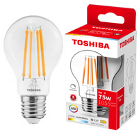 LED žárovka E27 A60 9W = 75W 1055lm 2700K Warm Filament Dimmable TOSHIBA