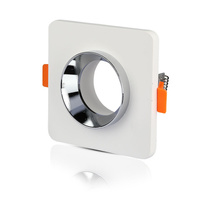 Zapuštěné stropní svítidlo GU10 Square White/Chrome Gypsum VT-862 V-TAC - záruka 5 let