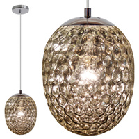 Stropní závěsné svítidlo LORA SMOKEY 1x E27 GOLDLUX (Polux)