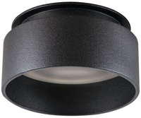 LED GU5.3 GU10 Kruhové černé halogenové stropní bodové svítidlo Govik Kanlux pro zápustnou montáž