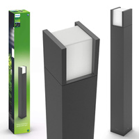 Venkovní LED zahradní svítidlo ARBOR myGarden 6W 4000K IP44 Tyč 77cm Antracit PHILIPS