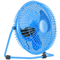 Ventilátor cirkulace vzduchu Stojací stolní ventilátor Modrý USB 3W