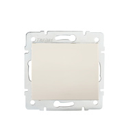 Jednopólový reverzibilní spínač 10A čtvercový béžový LOGI Kanlux