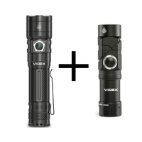 Sada 2 svítilen Videx – Vodotěsné, Dobíjecí, 10W 600lm + 20W 4000lm