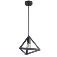Závěsné svítidlo E27 Geometric Black matt VT-7141 V-TAC