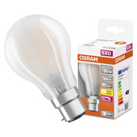 LED žárovka A60 B22d 7W = 60W 806lm 2700K Warm 300° Dimmable Retrofit Filament CLASSIC Osram
