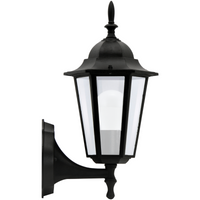 Zahradní nástěnné svítidlo LIGURIA-LT Fasádní svítidlo Top 1xE27 Černá - GOLDLUX (Polux)