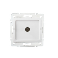 Anténní zásuvka TV koaxiální čtvercová bílá LOGI Kanlux