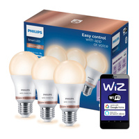 3x LED žárovka E27 8W = 60W 2700-6500K SMART WiFi Philips WiZ
