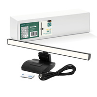 LED světlo pro monitor 5W 230lm CCT 270° dobíjecí černé LUME-IQ Kobi