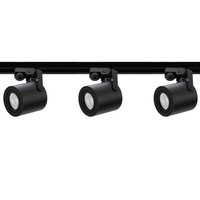 Sada osvětlovacích přípojnic 1.5 m +3x LED přípojnice s reflektorem GU10 černá matná