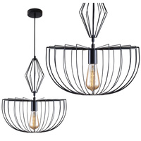 Závěsné stropní svítidlo E27 Black Jasmina Sanico Goldlux