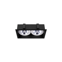 Stropní svítidlo MOD II 9416 Nowodvorski černá 2xGU10 zapuštěné bodové moderní