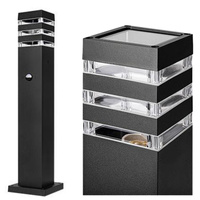 Zahradní tyč venkovní světlo stojící E27 LED snímač pohybu