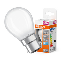 LED žárovka P45 Ball B22d 4W = 40W 470lm 4000K Neutral 300° Retrofit Filament CLASSIC Osram