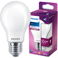LED žárovka E27 A60 10.5W = 100W 1521lm 4000K Neutrální bila vlákno PHILIPS