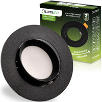 Halogenová Podhledové svítidlo GU10, MR16 Nastavitelná Kulatá Černá VENTUS LUMILED