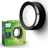 Zahradní lampa LED nástěnná lampa ACTEA myGarden 12W 2700K IP44 Stropní lampa černá PHILIPS